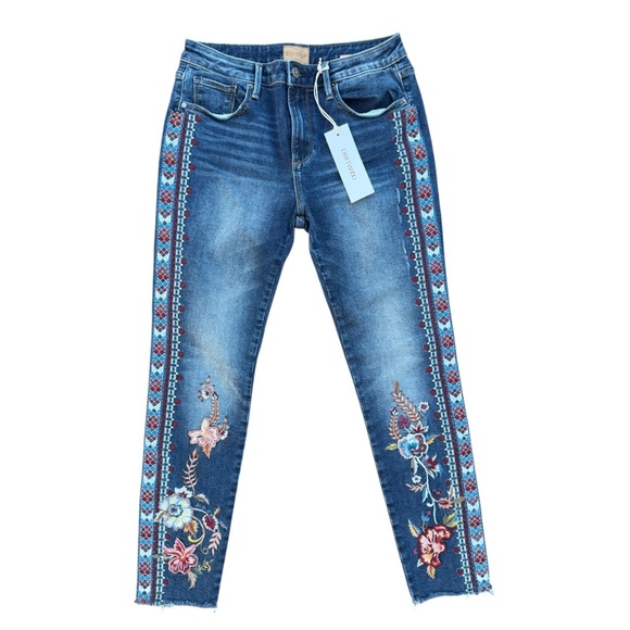 Driftwood Jackie Embroidered Jeans - Picture 1 of 12
